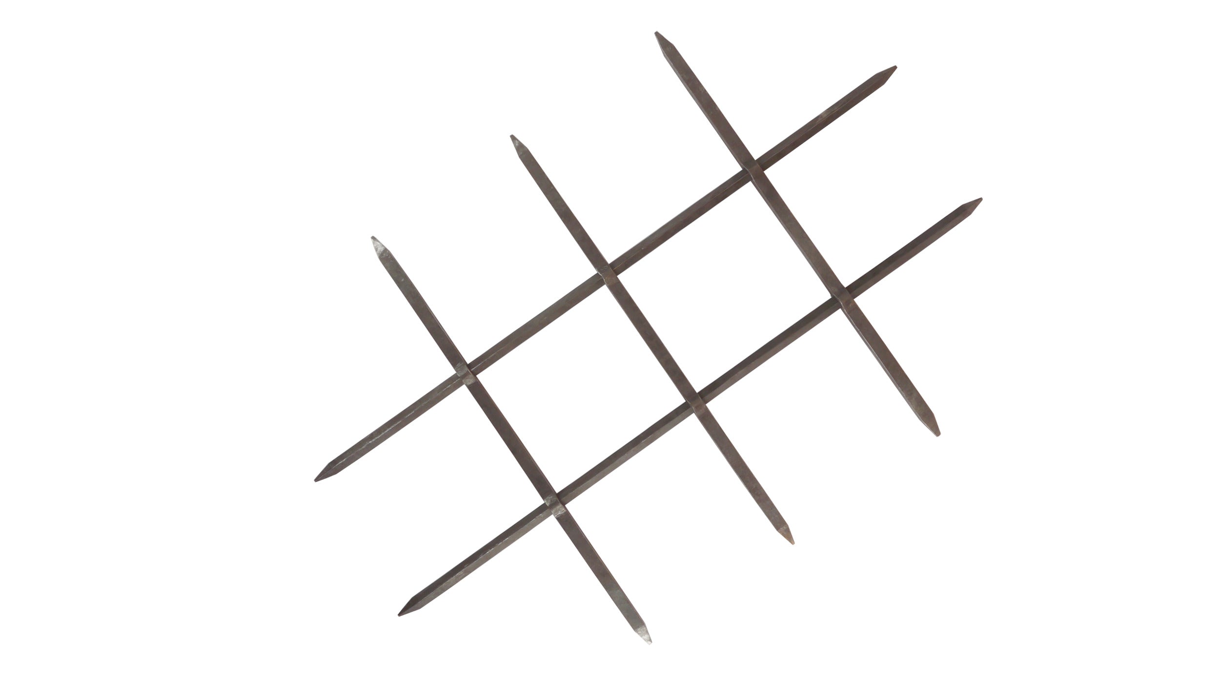 Geschmiedetes Fenstergitter Nr. 2, gelochtes Fenstergitter