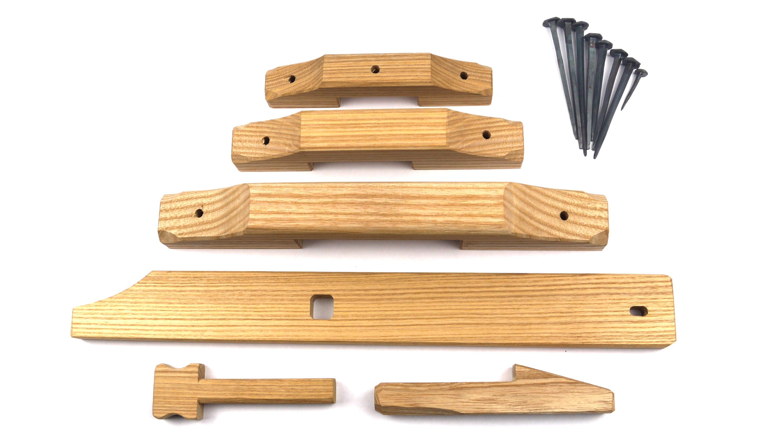 Geschmiedetes Türschloß, Holzschloß, Hebefalle