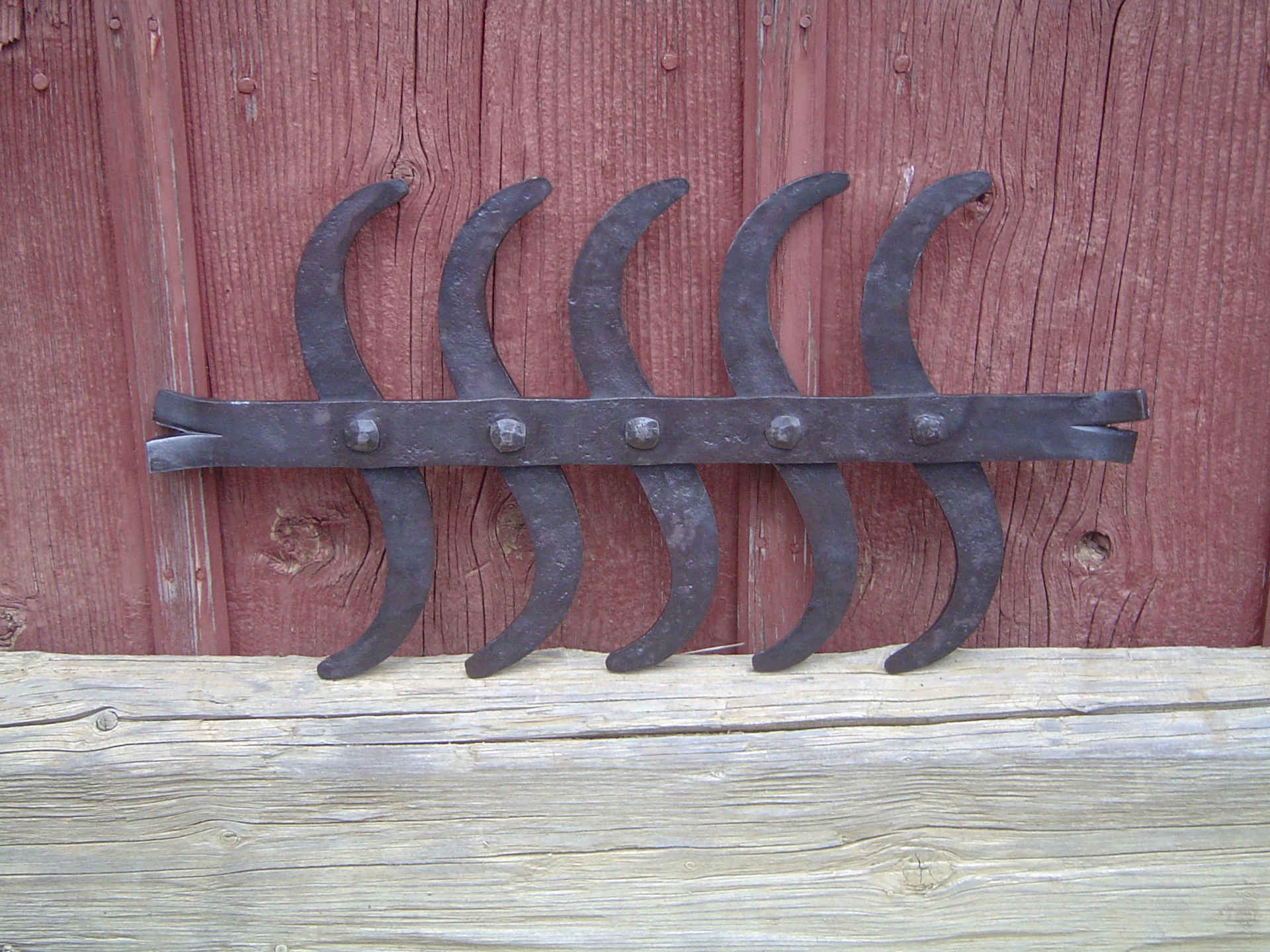 historisches Fenstergitter, geschmiedetes Gitter