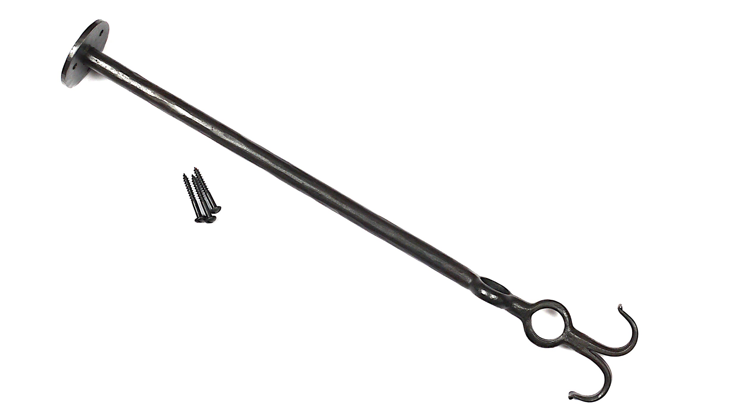 Geschmiedeter Ofenstangenhalter, Ofenstangen 2 Löcher