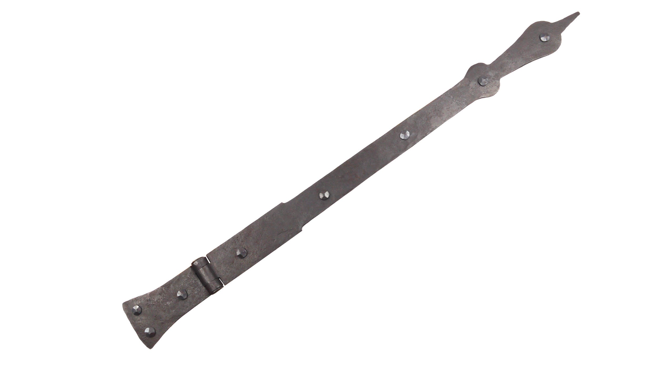 Geschmiedetes Scharnierband, Türband, Kistenband mit geschmiedeten Nägel